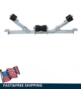 Esddg 699950949325 Boat Trailer Bottom Support Bracket Steel With Keel Rollers Capacity 1760lbs