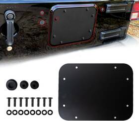 2300009 Etl Industries Aluminum Spare Tire Carrier Delete Filler Plate Flat Tailgate Vent Cover &