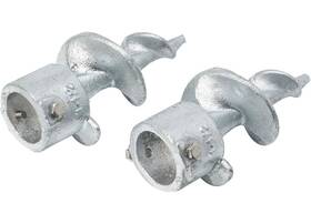 3006.6835 Extreme Max Galvanized Auger Foot For Dock Post - 1-1/2 Inch Set Of 2