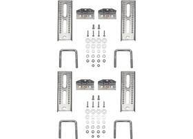 3006.7015 Extreme Max 8 Inch Galvanized Swivel-top Bunk Bracket For 2x3 Trailer 4pk