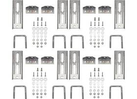 3006.7018 Extreme Max 8 Inch Galvanized Swivel-top Bunk Bracket For 2x3 Trailer 8pk