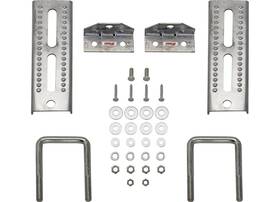 3006.7021 Extreme Max 8 Inch Galvanized Swivel-top Bunk Bracket For 3x3 Trailer 2pk