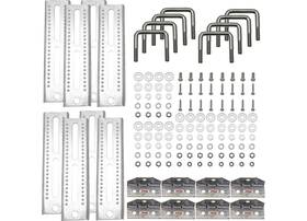 3006.7035 Extreme Max 10 Inch Galvanized Swivel-top Bunk Bracket 1.5x3 Trailer 8pk