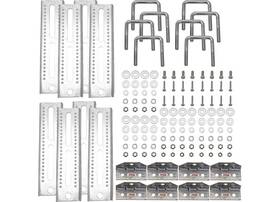 3006.7044 Extreme Max 10 Inch Galvanized Swivel-top Bunk Bracket For 2x3 Trailer 8pk