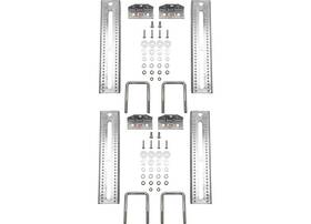 3006.7049 Extreme Max 10 Inch Galvanized Swivel-top Bunk Bracket For 3x3 Trailer 4pk