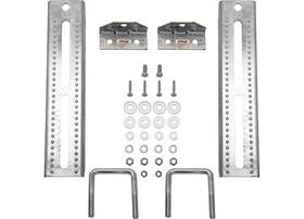 3006.7072 Extreme Max 12 Inch Galvanized Swivel-top Bunk Bracket For 2x3 Trailer 2pk