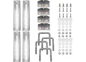 3006.7075 Extreme Max 12 Inch Galvanized Swivel-top Bunk Bracket For 2x3 Trailer 4pk