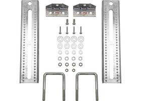 3006.7081 Extreme Max 12 Inch Galvanized Swivel-top Bunk Bracket For 3x3 Trailer 2pk