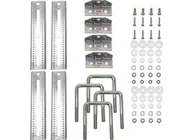 3006.7084 Extreme Max 12 Inch Galvanized Swivel-top Bunk Bracket For 3x3 Trailer 4pk