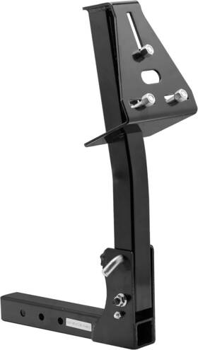 5001.5831 Extreme Max Pivoting Fold Down Hitch Mount Spare Tire Carrier Black