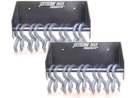 5001.6755 Extreme Max 2-piece 9 Inch Ratchet Strap Hanger Wall-mount Aluminum Black