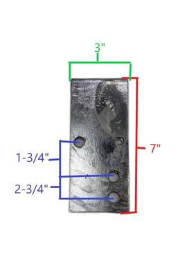 250-014861-10 Ez Loader Boat Trailer 2 Inch X 3 Spring Hanger Galvanized Frame Pn