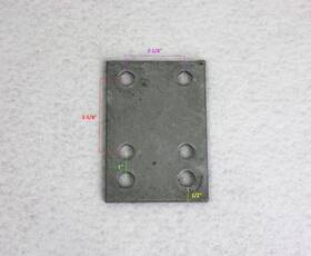 250-015559-10 Ez Loader Boat Trailer Loadguide Mounting Plate Galvanized