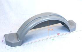 250-023694-10 Ez Loader Boat Trailer Gray Composite Fender 13 Inch Tire Single Axle Discontinued