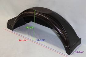 Ez Loader 250-023716-12 Boat Trailer Tandem Composite Fender Black Step Light Cutout Lf / Rr