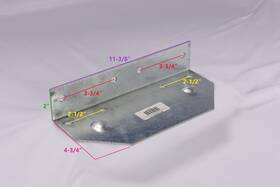 250-023721-10 Ez Loader Boat Trailer 13 Inch Fender Step Bracket For 2 Wide Frame