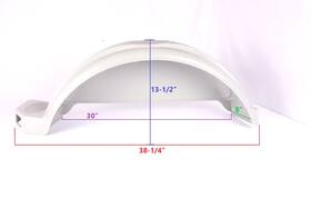 250-023730-10 Ez Loader Boat Trailer Gray Composite Oem Fender 13 Inch Tires Tandem Axle Lf Or Rr