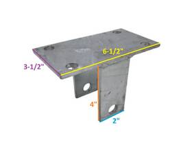 250-023757-10 Ez Loader Boat Trailer Equalizer Shackle Hanger Bracket Tandem Axle 2 Inch Frame
