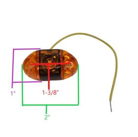 250-032128-11 Ez Loader Boat Trailer Amber Clearance Marker Light