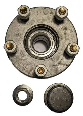 250-033290 Ez Loader Boat Trailer Part Knott Wheel Axle Hub Kit Sealed Bearings