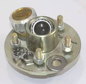 300-029534 Ez Loader Boat Trailer Oil Bath Wheel 5 Lug Hub Kit Tapered Spindle