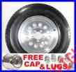F78-15st Lugs 5 Lug Tire Caps Rim Spare 15 Trailer Aluminum Modular