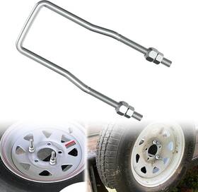 M531z9in01 Famiron Spare Tire Carrier For Trailer 9 Inch U-bolt Silver