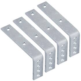 Fanmao 47542512 4 Pack L Shaped Fender Bracket For Boat Trailer Galvanized Steel Metal
