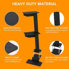 Fanthorn 629831749416 Heavy Duty Boat Trailer Steps 2 Tongue Ladder