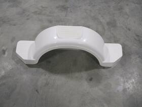 008574 Fulton Plastic Trailer Fender 9.5 Inch W X 42.75 L 12.75 H 3-step 14 White