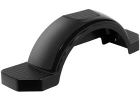 008583 Fulton Plastic Trailer Fender With Top And Side Steps 13 Inch Tire Size Black