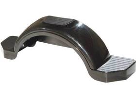 008584 Fulton Plastic Trailer Fender With Top And Side Steps 14 Inch Tire Size Black