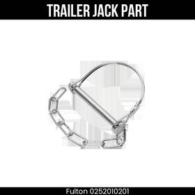 0252010201 Fulton Trailer Jack Snapper Pin And Chain Assembly Kit 5/16 Inch