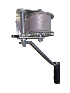 142003 Fulton 900 Lbs Pwc Trailer Winch With Strap Single-speed Steel