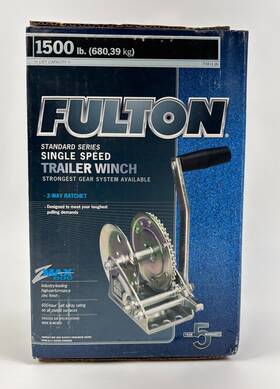 T1500-0101 Fulton T1500 0101 Single Speed Hand Trailer Winch 1500 Lb Boat Atv Marine