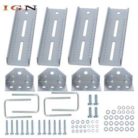 Ign3107610 Genrics 4 Pack 8 Inch Galvanized Swivel Top Bunk Bracket Kit For Boat Trailer 1.5 3 2 3x3