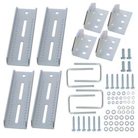 Gg4878225e Globegarage 8 Inch Galvanized Swivel Top Bunk Bracket Kit With Hardware For Boat Trailer 2x3 4pack