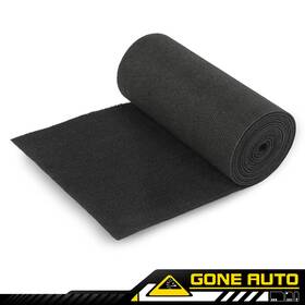 Gon426957 Gone-auto Black Ribbed Bunk Carpet / Marine Boat Trailer Runners Outdoor - 12 Inch X 12ft