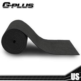 Gpl3489230 Gplusmotor Black Ribbed Bunk Carpet / Marine Boat Trailer Runners Outdoor - 12 Inch X 12ft