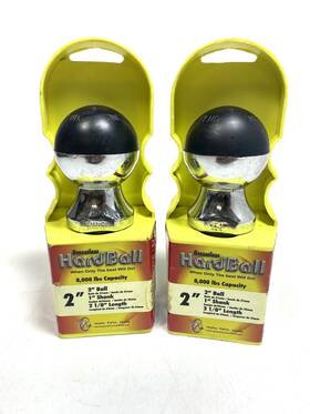3662 Greaseless Hardball Trailer Tow Ball 2ftft - 8000 Ibs Capacity 2 Pack