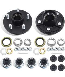 Grepspud X003b8rtwv 2-pack Trailer Idler Hub Kit 5 On 4.5 Inch For 3 500 Lbs Axle