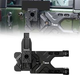 0063 Gronsvt 673865456673 Hd Tire Carrier Kit Compatible With 2007-2018 Wrangler Jk Jku Unlimited Black