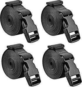 Gutezeiten 730055119944 Premium Utility Straps With Quick Release Buckle Adjustable Short Nylon Black