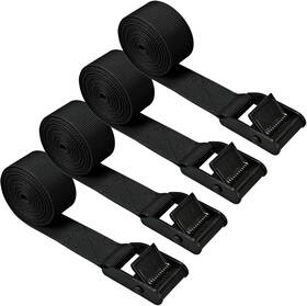 Gutezeiten 791537413837 Premium Lashing Strap Short 1 Inch X 6.5 Ft Cam Buckle Without Pad Black