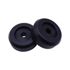 Habiiid 755086209709 2 Pack 3.4 Inch Diameter Boat Trailer Black Molded Rubber Keel Roller