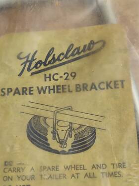 Hc-29 Holsclaw Vintage Nos Spare Wheel Bracket
