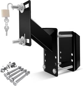 Hwts535 Hoxwell Lockable Spare Tire Carrier Bracket For Utility Trailer Powder