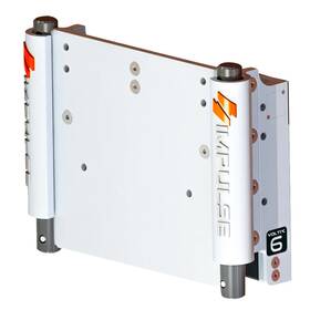 75053-w Impulse Xl 6 Inch Set Back Electric Jack Plate With Standard Control - White Cerakote