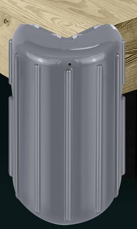 Cdf007-dock Jyincped Corner Dock Bumper Fender Boat Bumpers Marine Gray