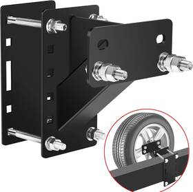 Stc-01 Knuopyt Spare Tire Carrier Mount Bracket Boat Utility Trailer Black